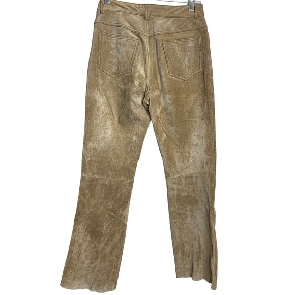 90's Jou Jou Skins 100% Suede Leather Pants SZ 7/8 - Picture 11 of 16